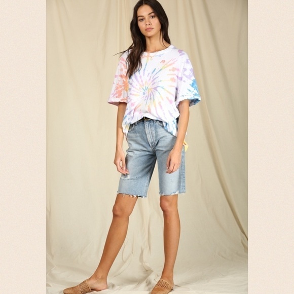 Swirls of Beauty3 Tie Dye Butter Soft Tee - Picture 6 of 13